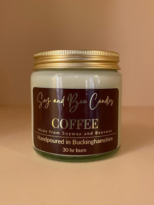 coffee candle soy and bee